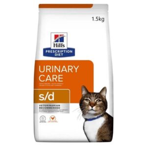 غذای خشک گربه بالغ هیلز مدل Urinary Care s/d طعم مرغ وزن 1.5 کیلوگرم