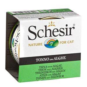 کنسرو گربه بالغ شسیر طعم تن و جلبک درژله وزن 85 گرم