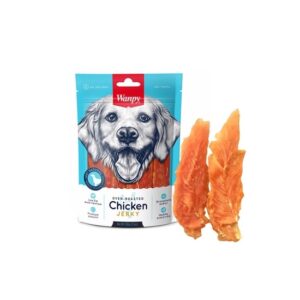 تشویقی سگ ونپی مدل Chicken jerky وزن 100 گرم
