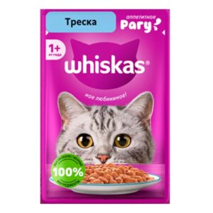 پوچ گربه بالغ ویسکاس طعم ماهی کاد در سس وزن 75 گرم